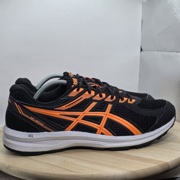 Mens Size 10 - Asics Gelbraid Orane/Black Athletic Running Shoes- 1011A738 - Picture 3 of 8